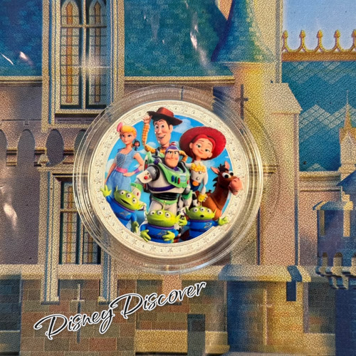 Medaglione moneta disney woody - medaglione,
